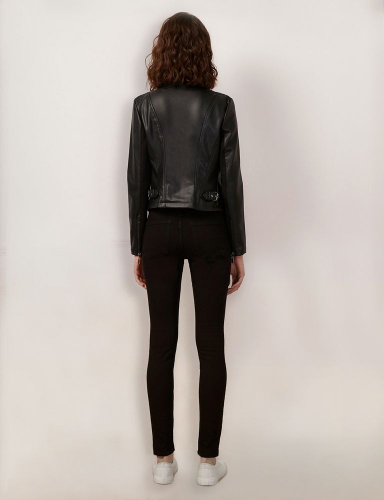 Faux Leather Short Jacket 3 of 3