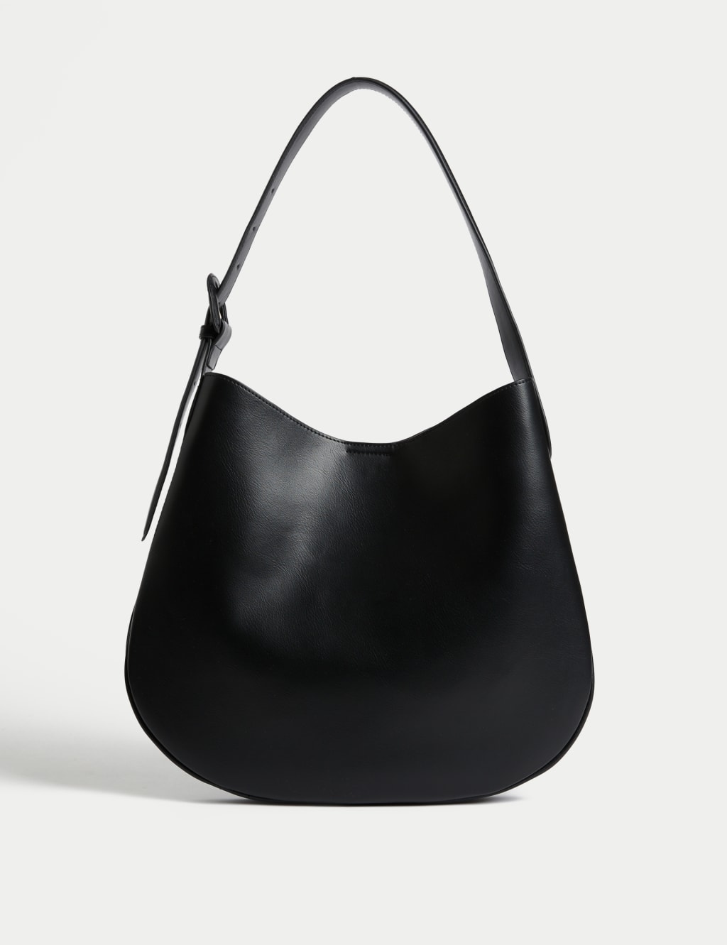 Faux leather shoulder bag top