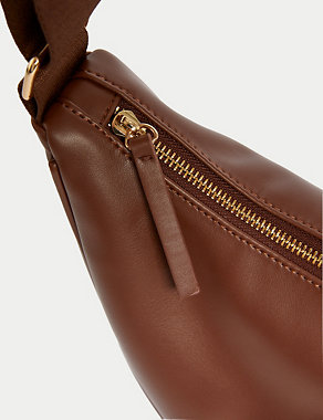 Faux Leather Sling Cross Body Bag Image 2 of 5