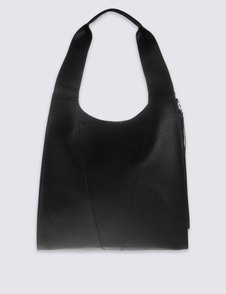 Faux Leather Sling Hobo Bag 4 of 5