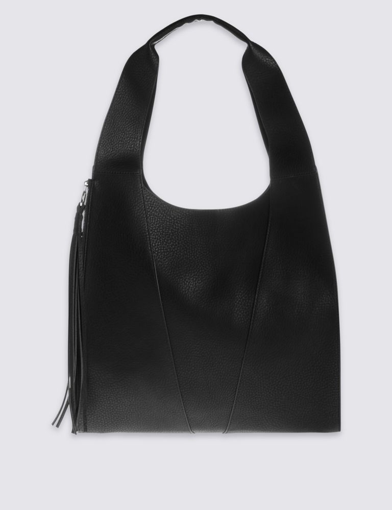 Faux Leather Sling Hobo Bag 2 of 5