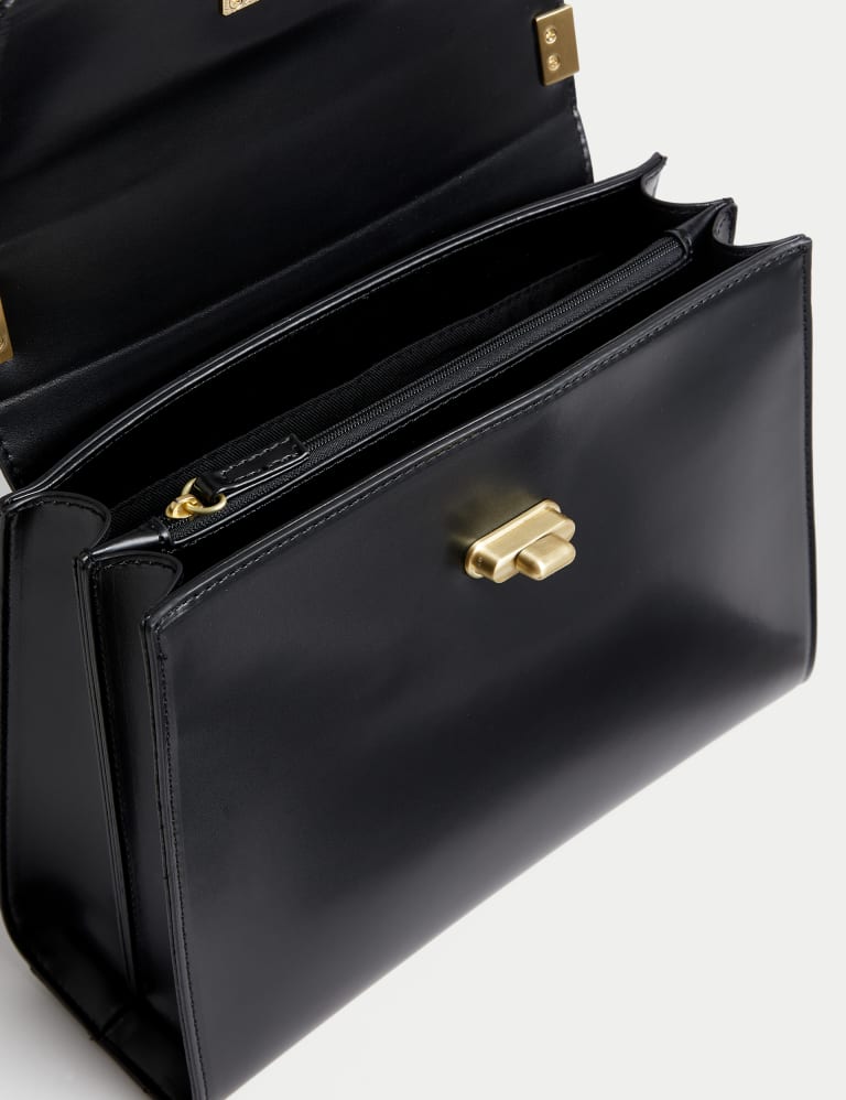 Chanel Black Lambskin Vertical Stitch Clutch