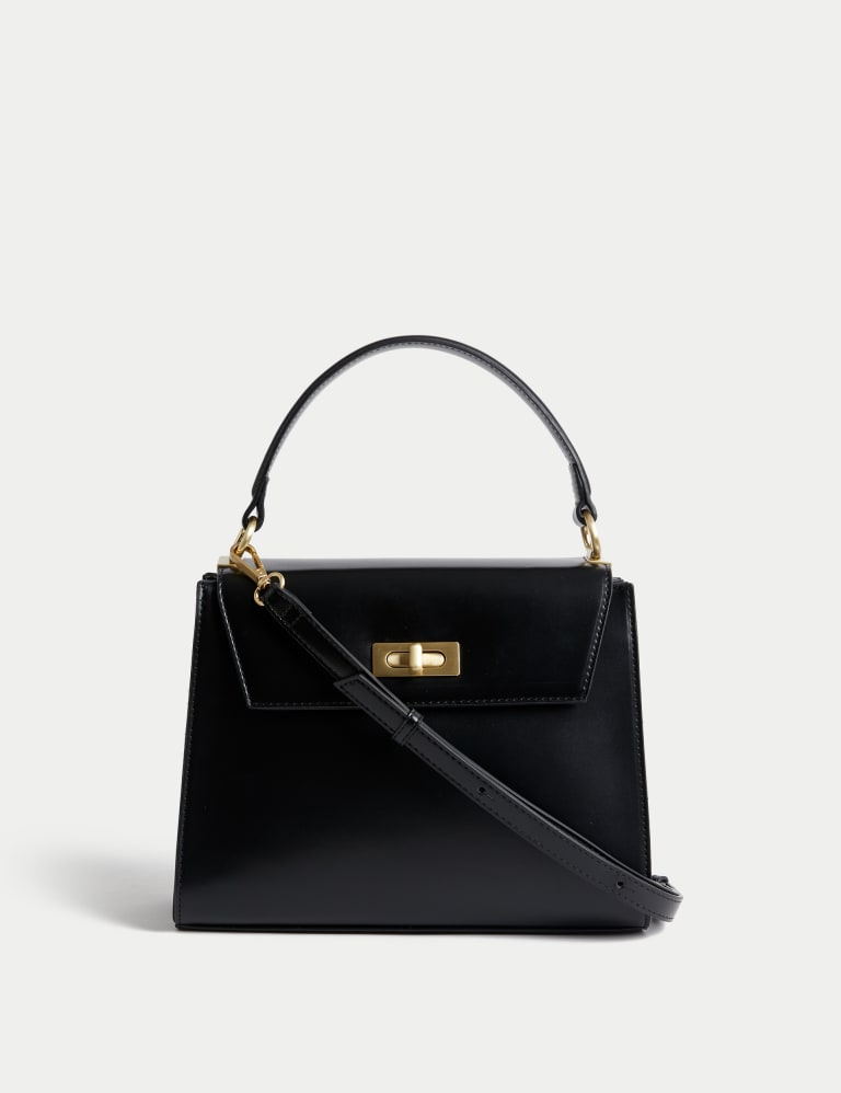 Leather Tote Bag, M&S Collection