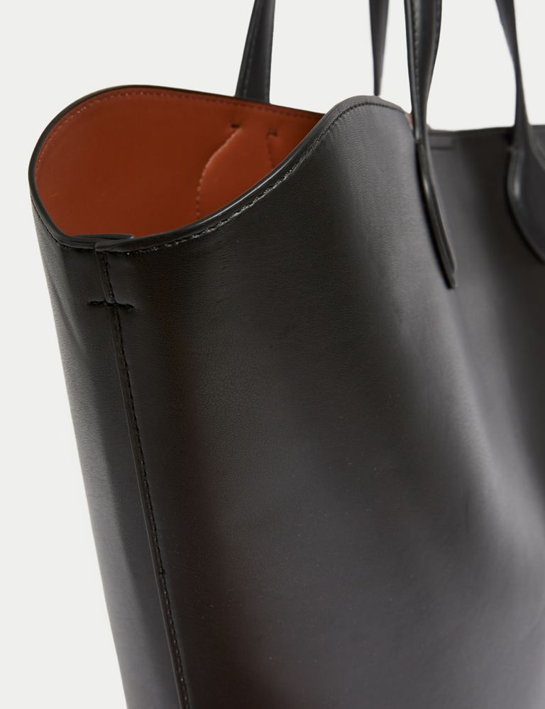Faux Leather Tote Bag 3 of 5