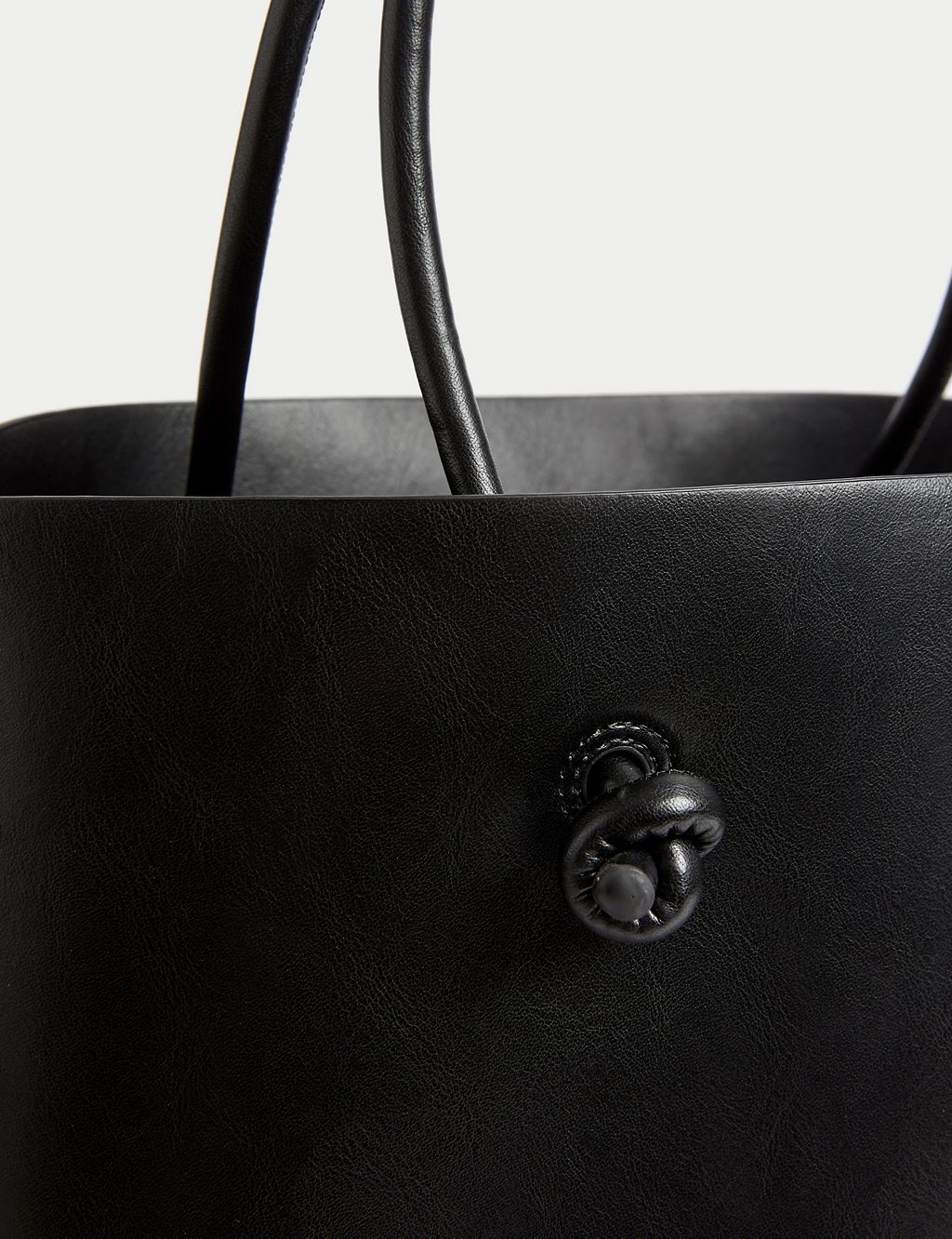 Faux Leather Tote Bag 1 of 4