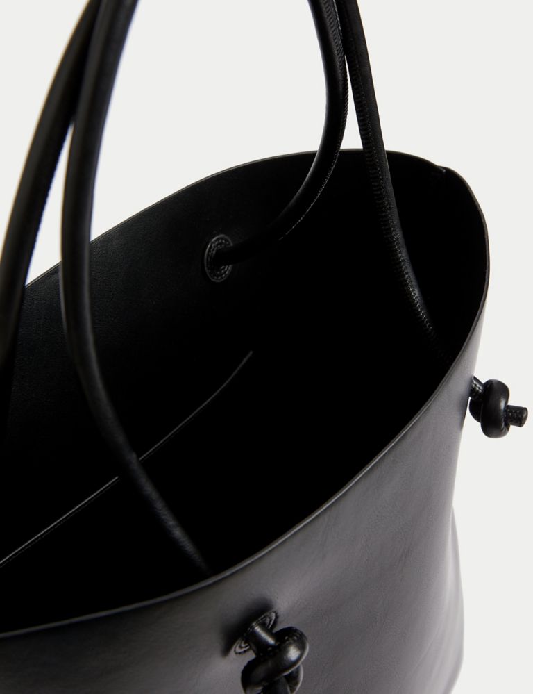 Faux Leather Tote Bag 4 of 4