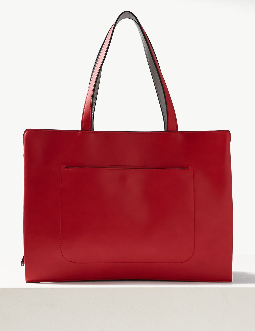Faux Leather Tote Bag 1 of 6