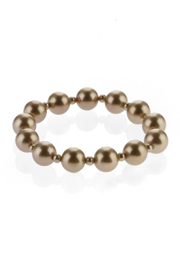 Faux Pearl Stretch Bracelet Image 1 of 1