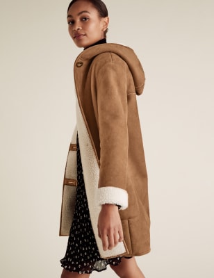 Faux Shearling Coat, M&S Collection