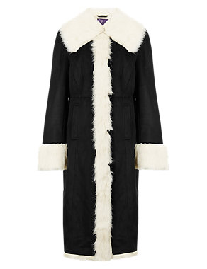Faux Shearling Coat Image 2 of 5