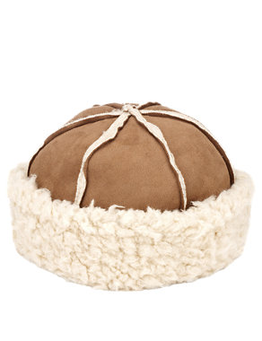 Faux Shearling Turn Up Hat Image 2 of 3
