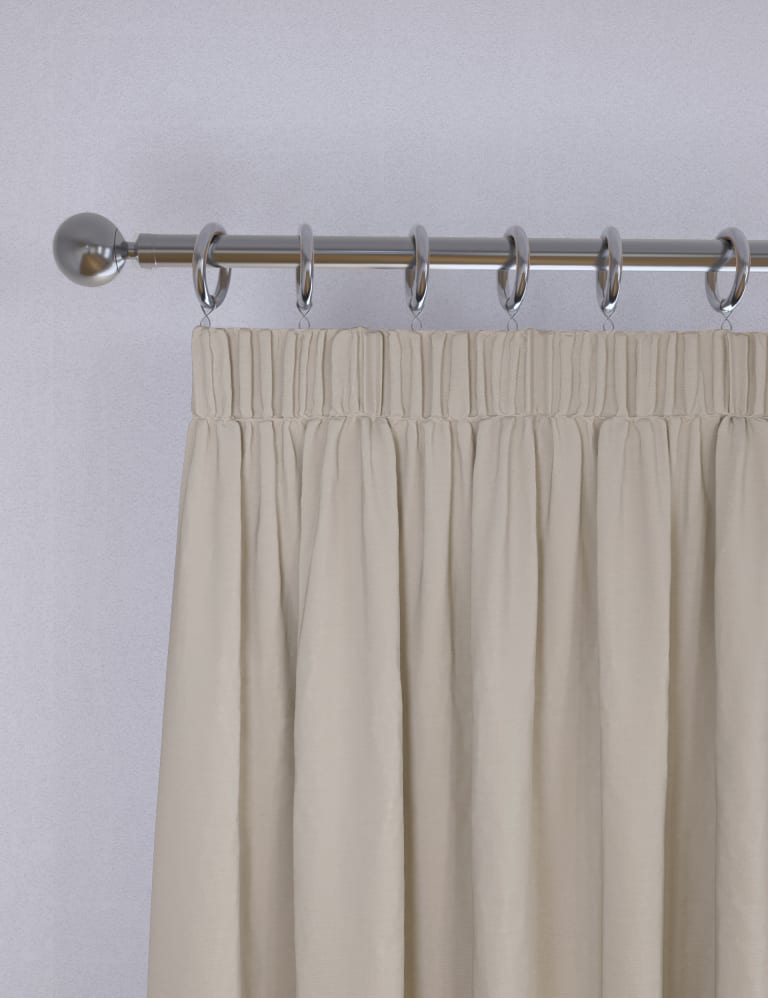 Faux Silk Pencil Pleat Blackout Curtains 1 of 6