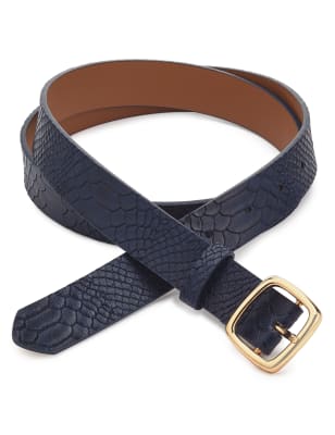 Faux snakeskin clearance belt