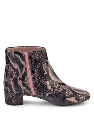 Faux snakeskin outlet booties