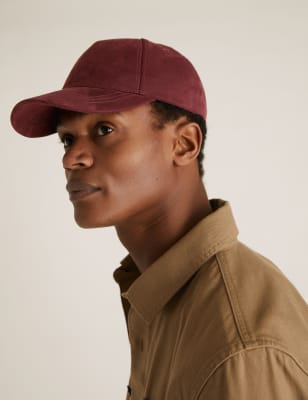 Faux Suede Baseball Cap M S Collection M S