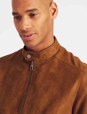 M&s mens suede on sale jacket