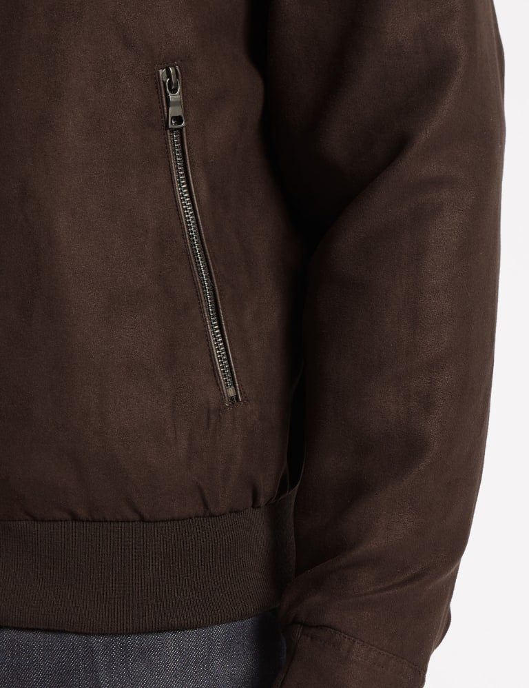 M&s faux suede jacket discount