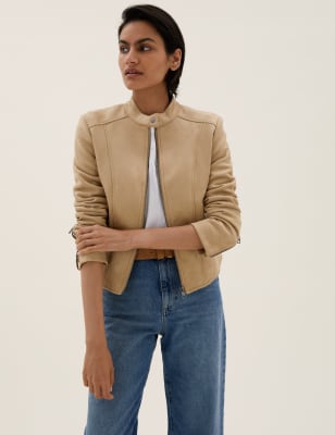 Marks and spencer shop faux suede jacket