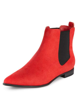 Red flat clearance boots uk