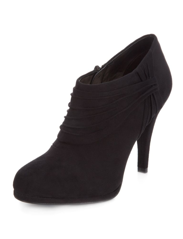 Faux Suede Ruched Platform Shoe Boots with Insolia® 1 of 5