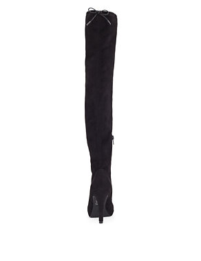 Faux Suede Stiletto High Heel Over the Knee Boots with Insolia® Image 2 of 5