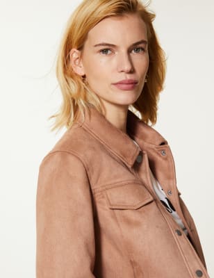 Marks and spencer outlet faux suede jacket