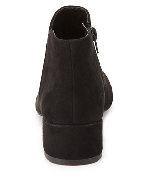 Faux Suede Wide Fit Ankle Boots with Insolia® Image 2 of 4