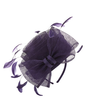 Feather & Bow Swirl Fascinator Image 2 of 4