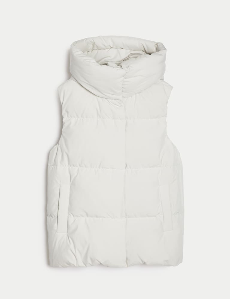 Feather Down Hooded Gilet