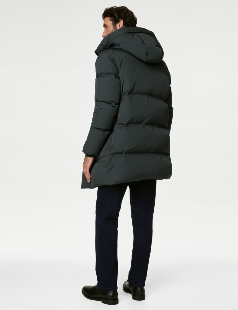Down hooded coat hotsell