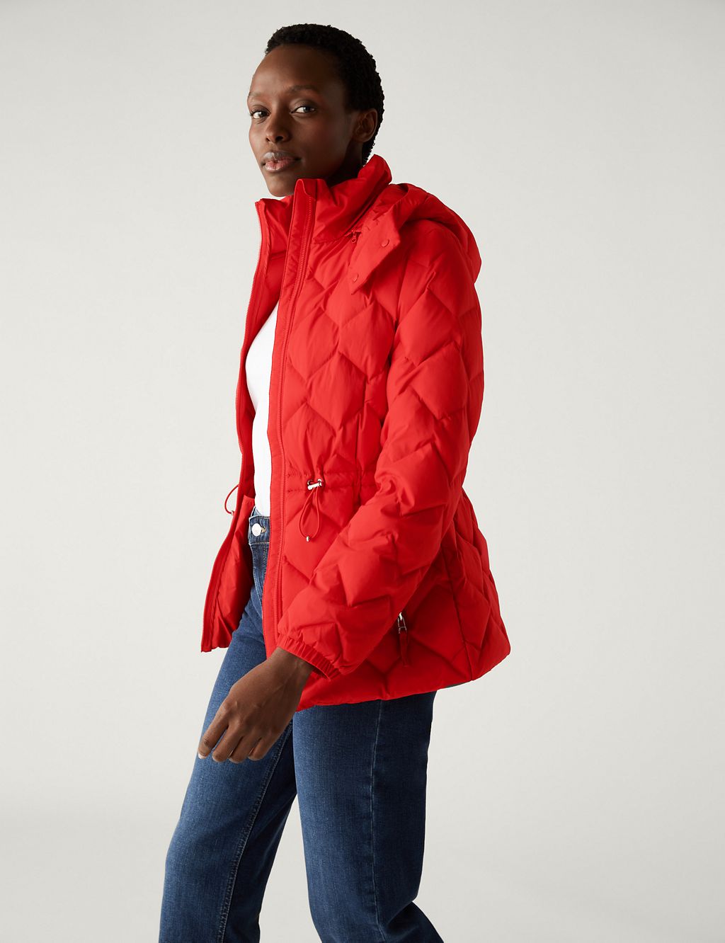 Feather & Down Quilted Hooded Puffer Jacket 3 of 7
