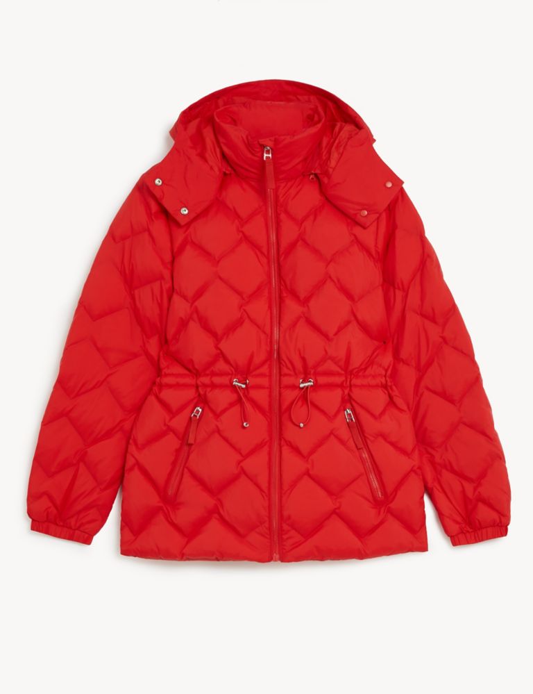 Feather & Down Quilted Hooded Puffer Jacket 2 of 7
