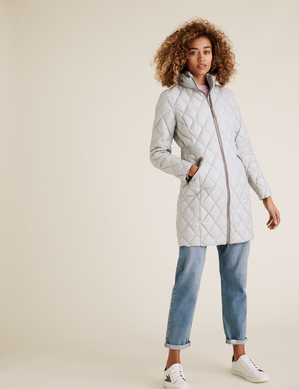 Feather & Down Quilted Puffer Coat M&S Collection M&S