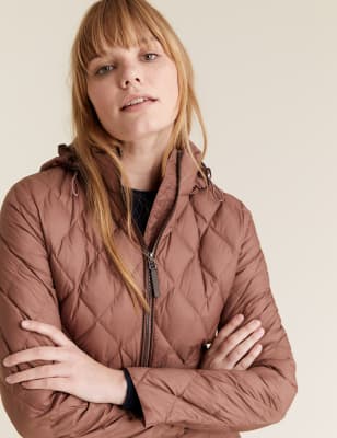 marks and spencer ladies feather and down coats