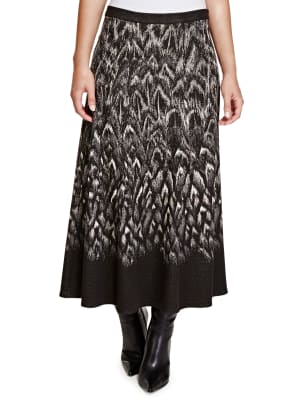 Feather Jacquard Midi Skirt | Per Una | M&S