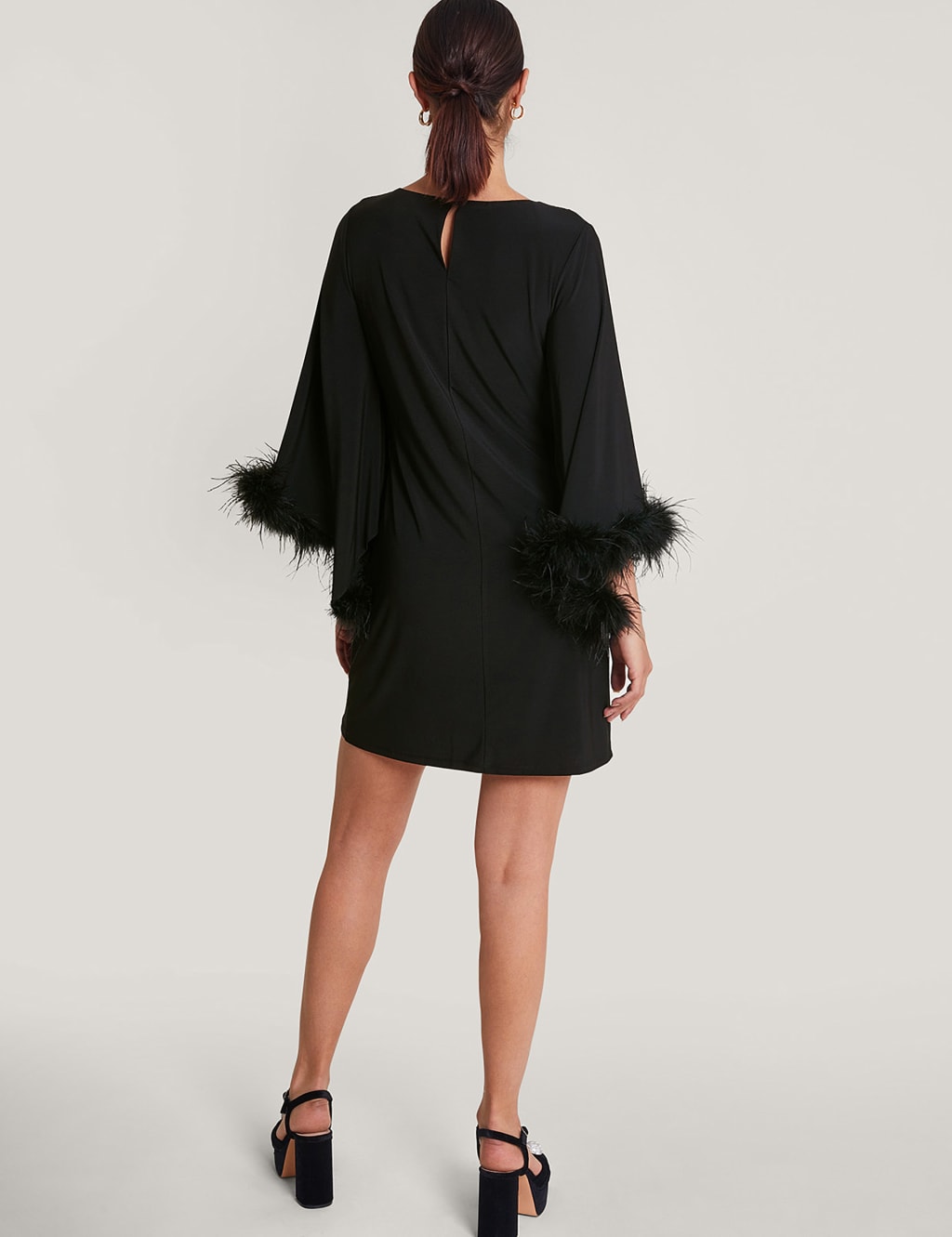 Feather shift cheap dress