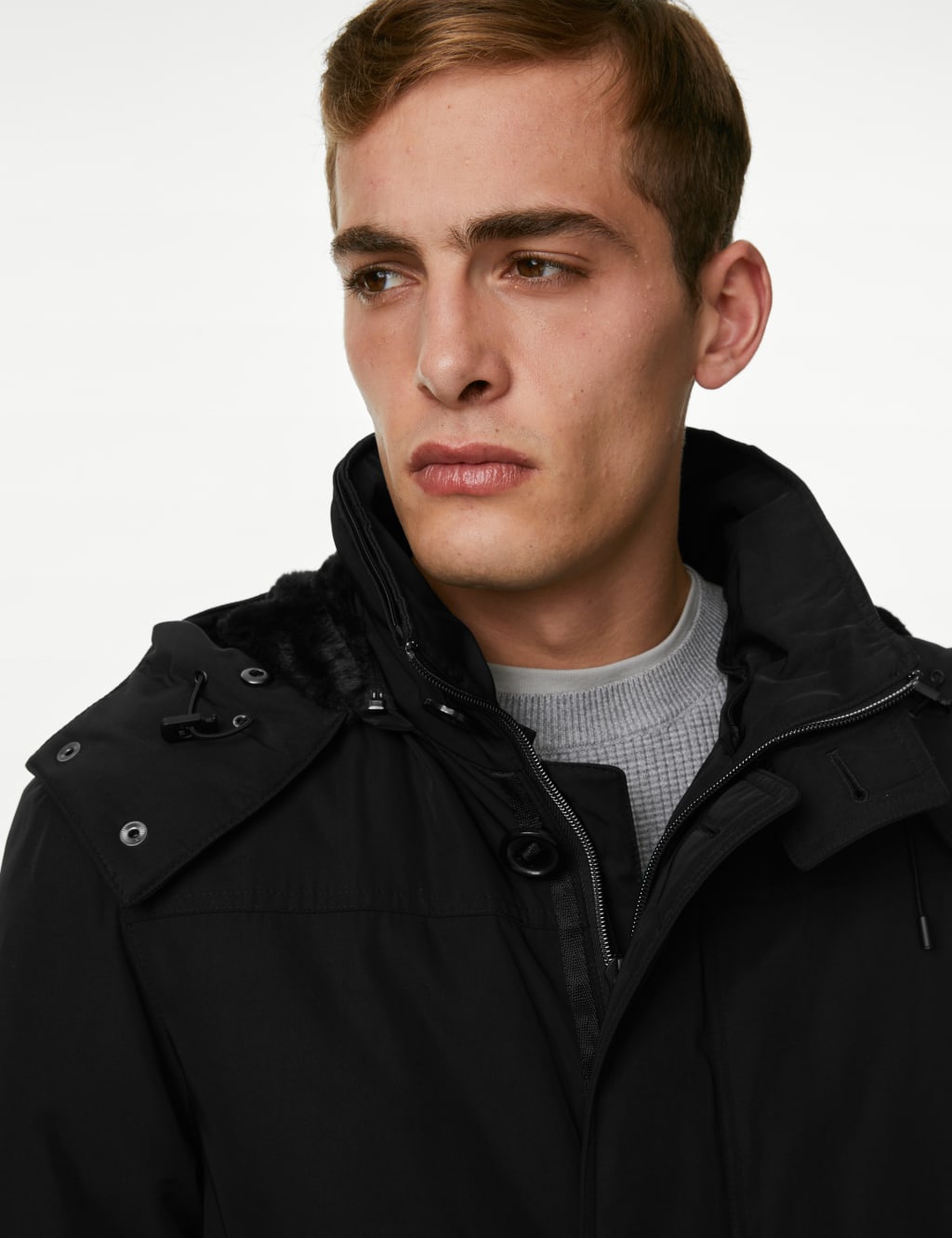 Blue harbour down & feather parka with stormwear