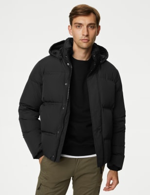 Feather and Down Puffer Jacket with Stormwear M S Collection