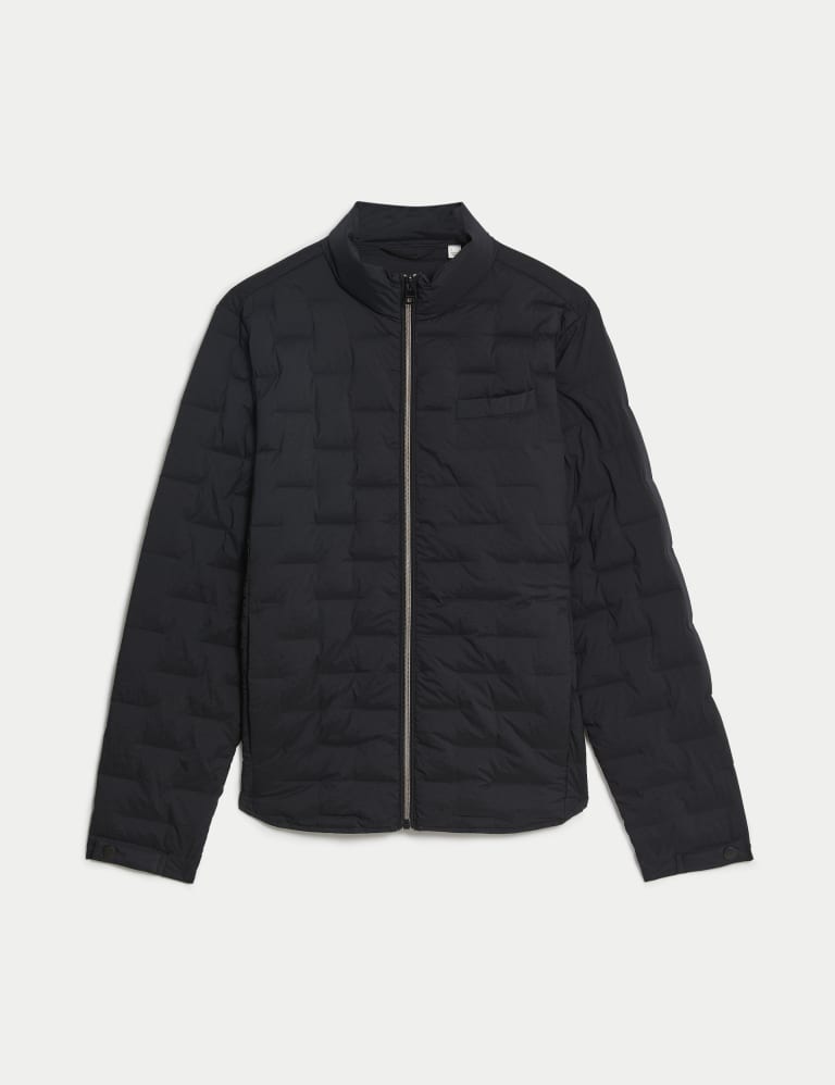 Feather and Down Textured Jacket Autograph M S