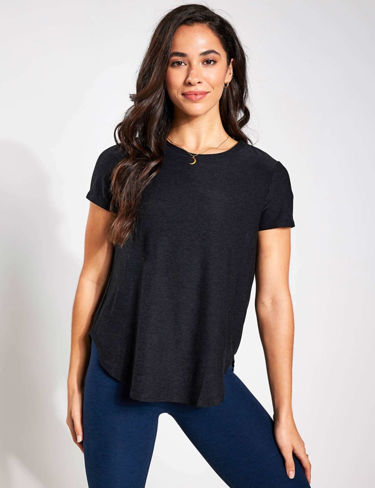 Yoga shirts that stay down on sale