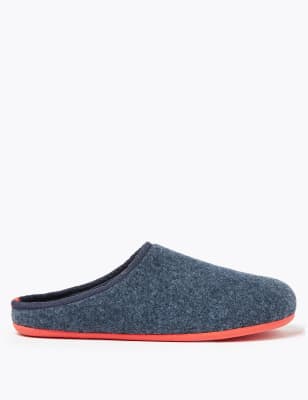 Felt store mule slippers