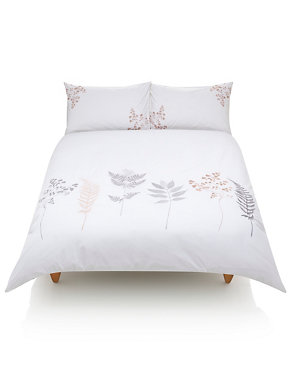 Fern Embroidered Duvet Cover Image 2 of 4