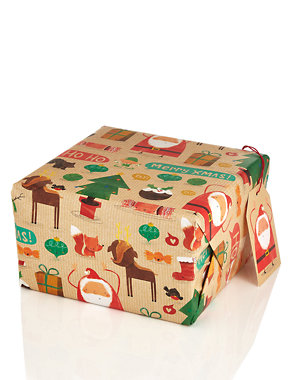 Festive Friends 15 Metre Christmas Wrapping Paper Image 2 of 3