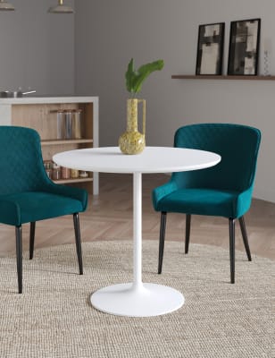 Small white gloss on sale table and chairs