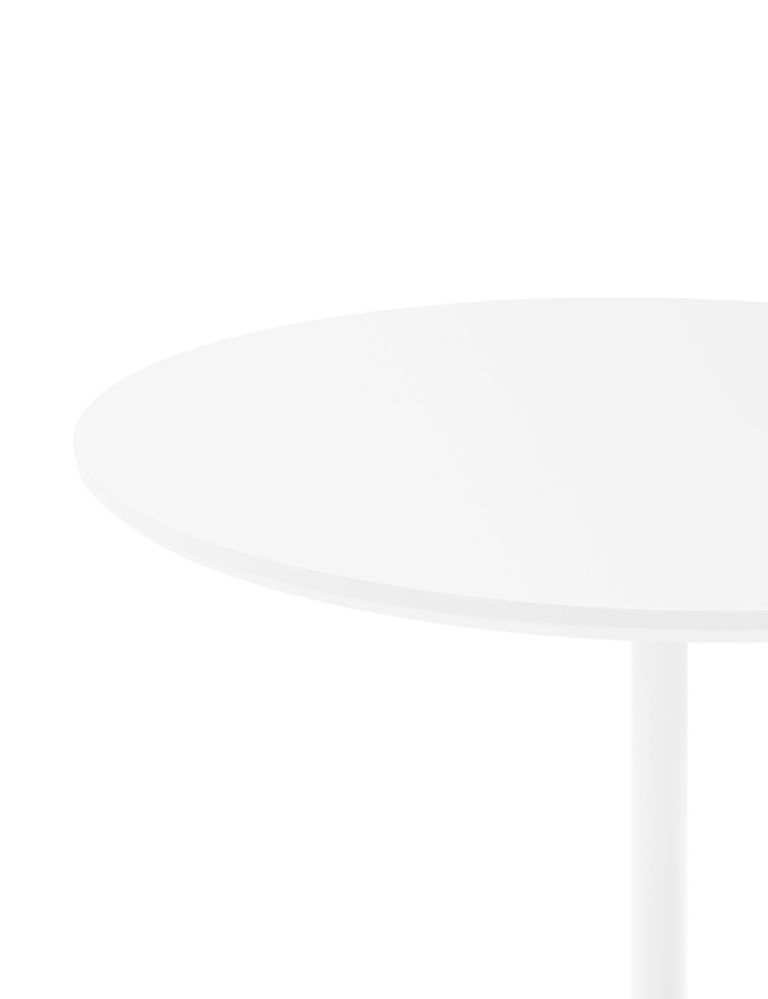 Finn Gloss 4 Seater Pedestal Dining Table 3 of 8