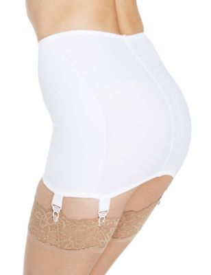 Firm Control Floral Lace Traditional Pull On Girdle