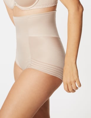 EX MARKS & SPENCER WAIST CLINCHER FULL BRIEF CORSET CONTROL MESH