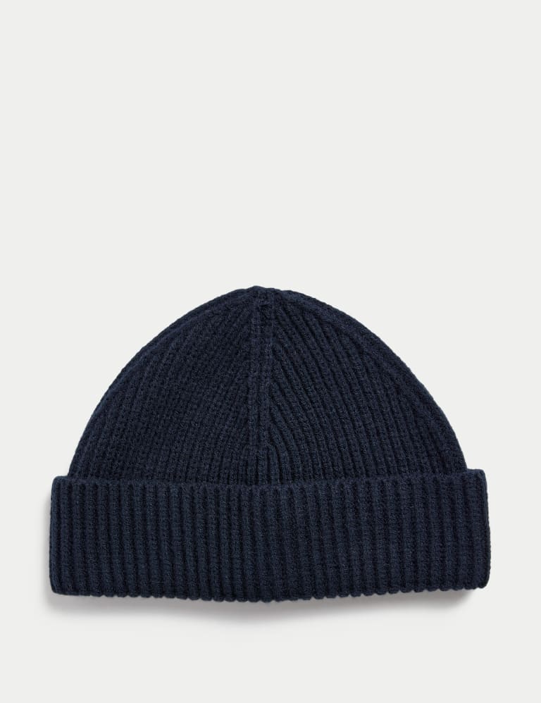 Fisherman Knitted Beanie Hat M S Collection M S
