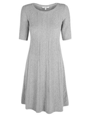 Fit & Flare Knitted Dress Image 2 of 6