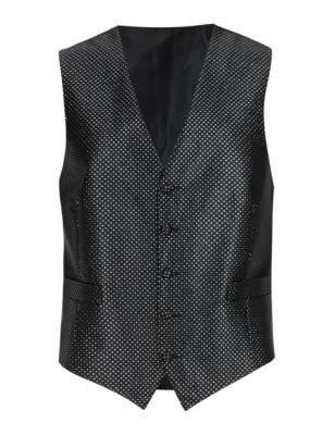 Five Button Textured Waistcoat | M&S Collection | M&S